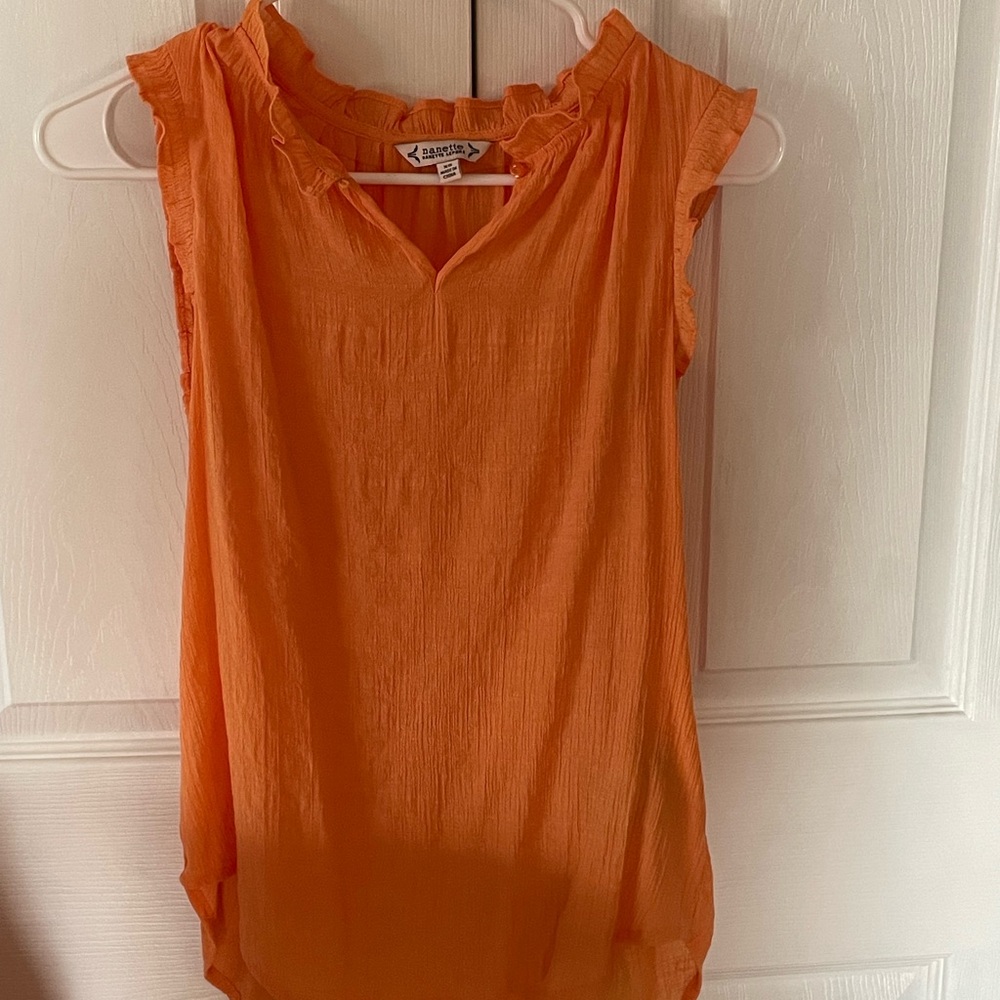 Orange Sleeveless Top